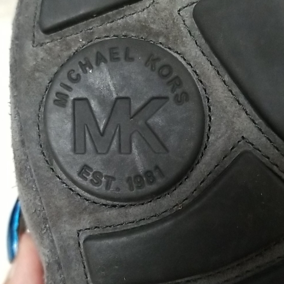 MICHAEL KORS suede loafers MK ballet flats grey - Picture 9 of 11